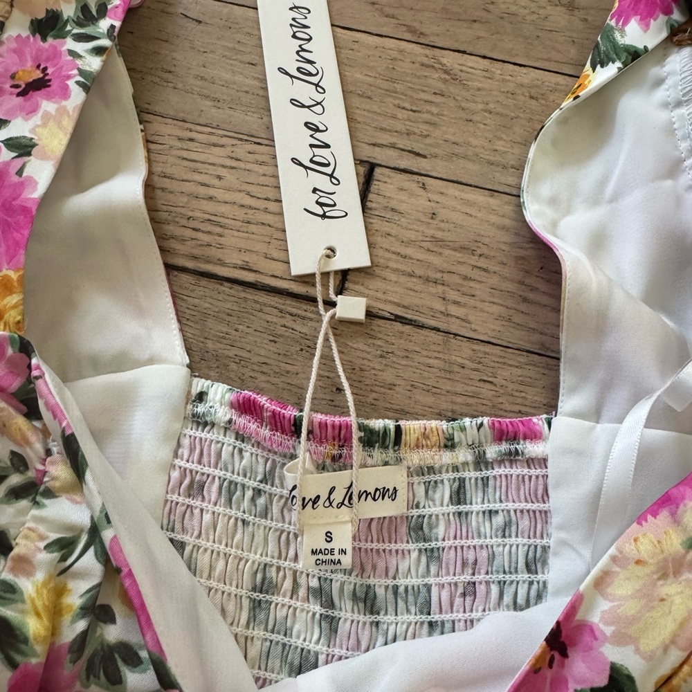 NWT For love & lemons Sasha mini dress - Picture 4 of 10